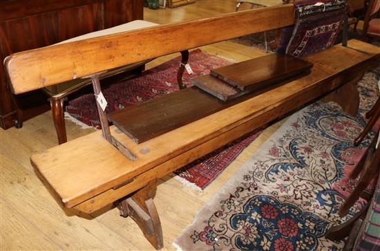 A reversible bench W.244cm